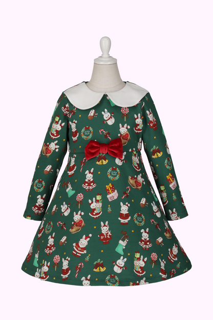 クリスマスシャルロットプリントワンピース（Toddler） – Shirley