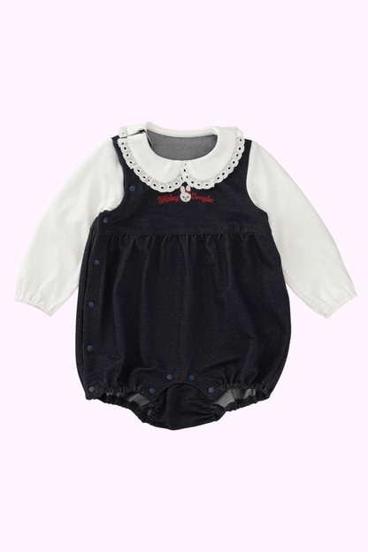 うさぎ重ね着風ロンパース（Baby）