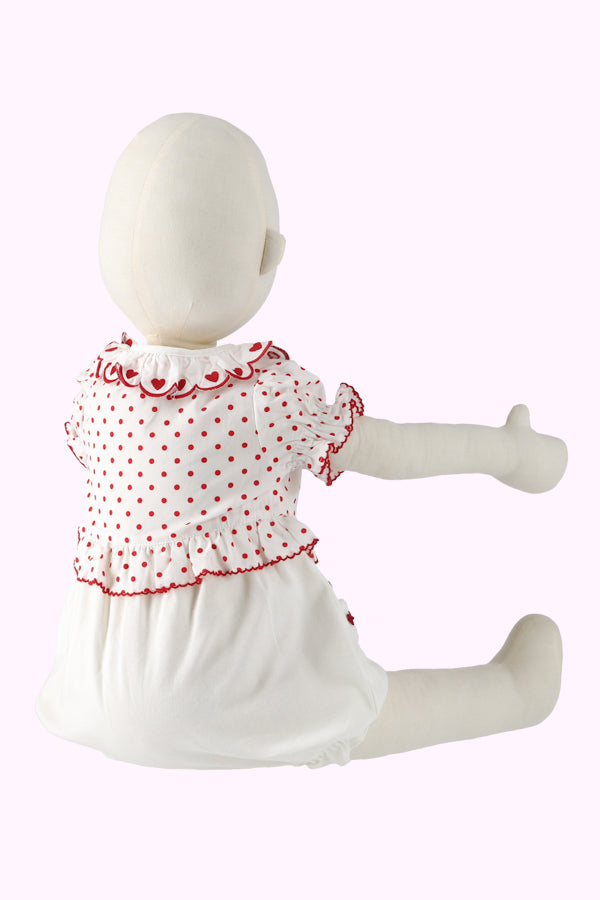 うさぎドットフリルロンパース（Baby） – Shirley Temple Online Store