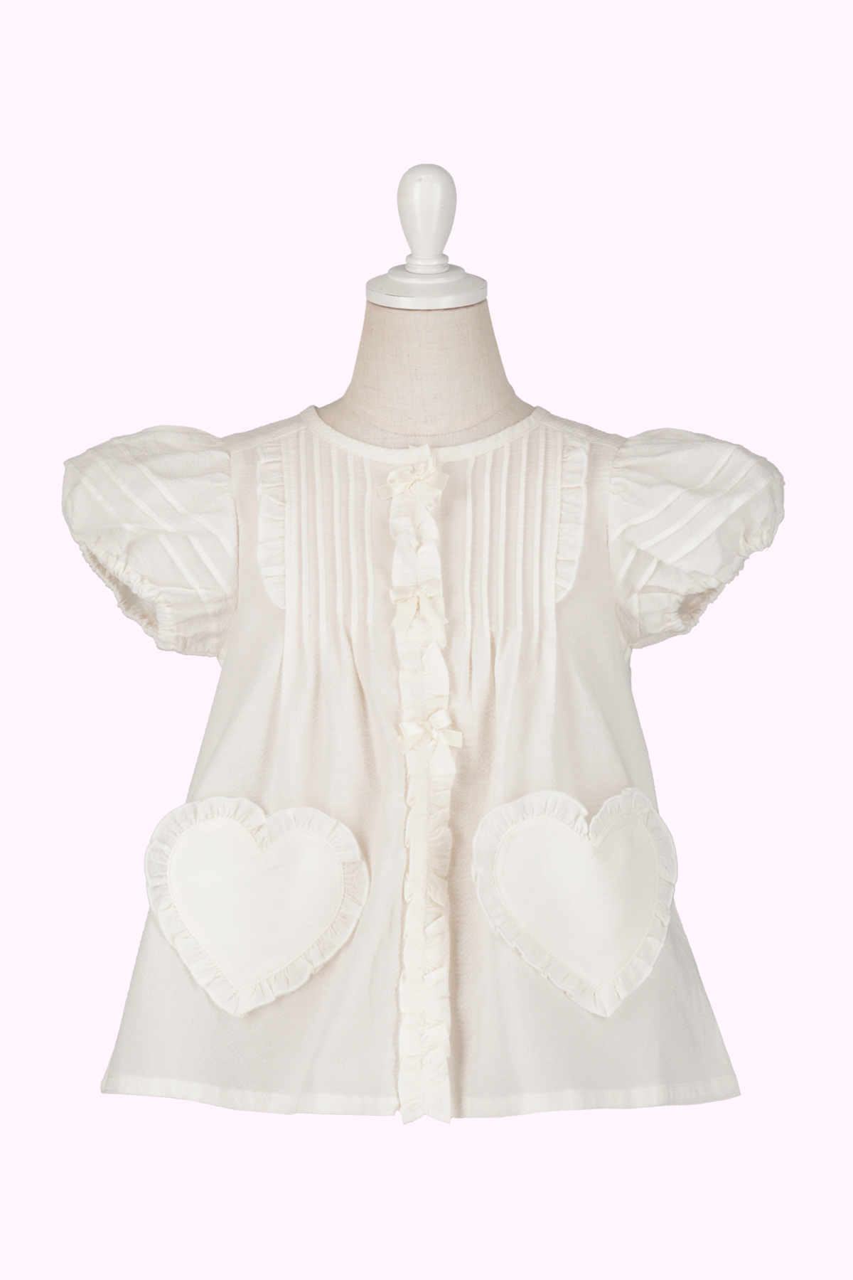 ピンタックハートフリルオーバーブラウス（Toddler）