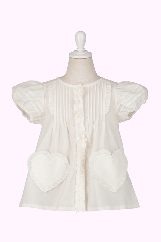 ピンタックハートフリルオーバーブラウス（Toddler）