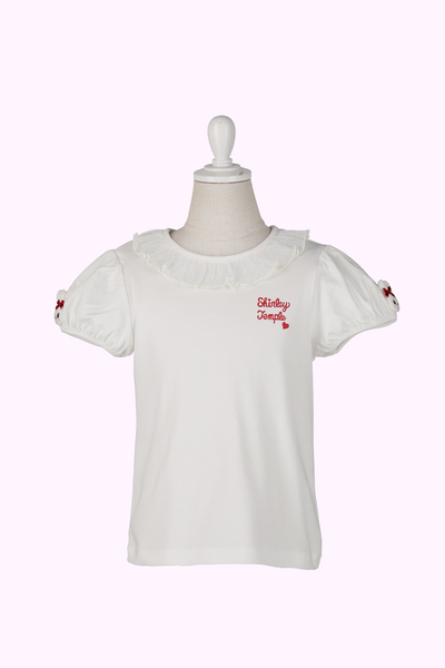 うさぎモチーフパフ袖Tシャツ（Baby）