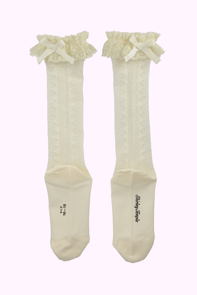 透かしレースハイソックス（17～23cm）