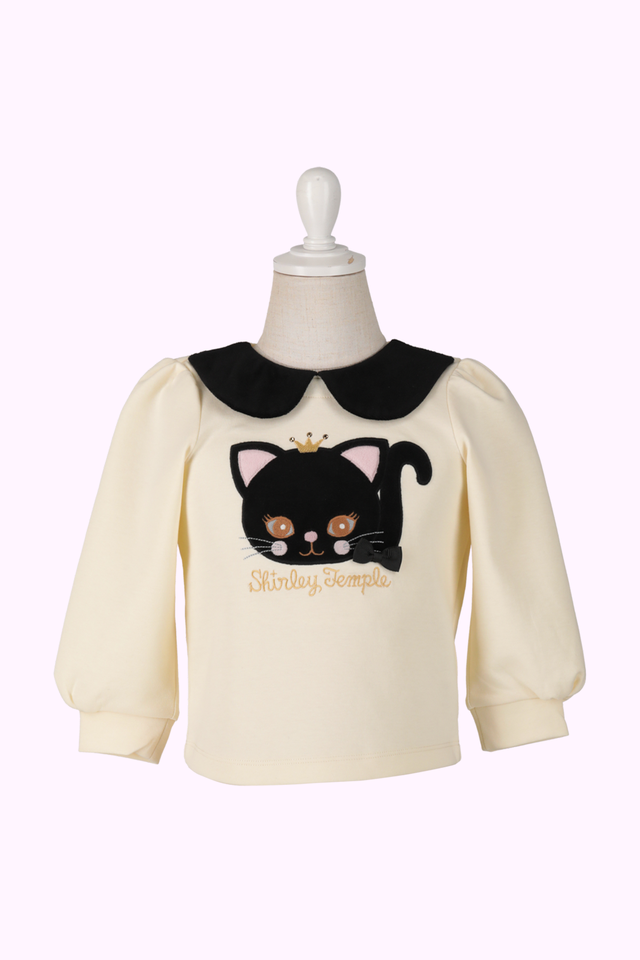 くろねこアップリケプルオーバー（Baby）