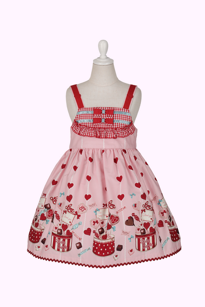 スイートハートプリントジャンパースカート（Toddler）