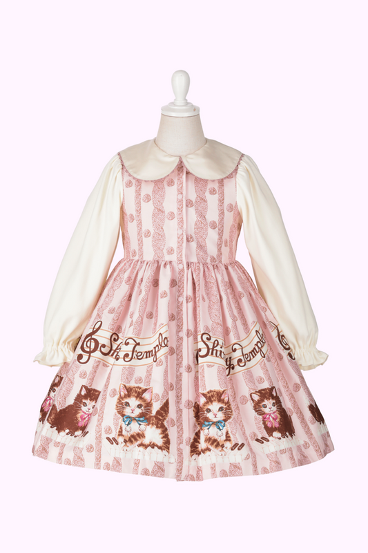 こねこ＆メロディープリントワンピース（Toddler）