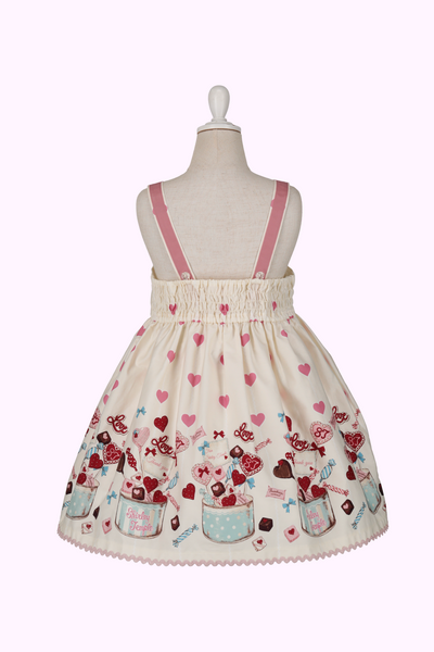 スイートハートプリントジャンパースカート（Toddler）