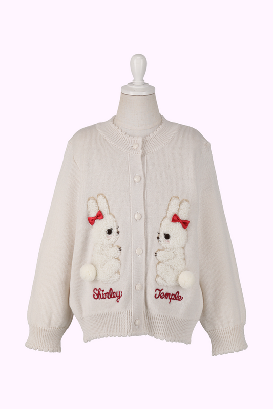 ツインラビットロングニットカーディガン（Baby）