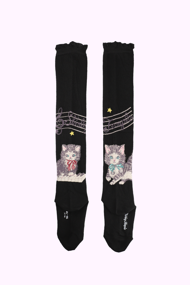 こねこ＆メロディーニーハイソックス（14～23cm）