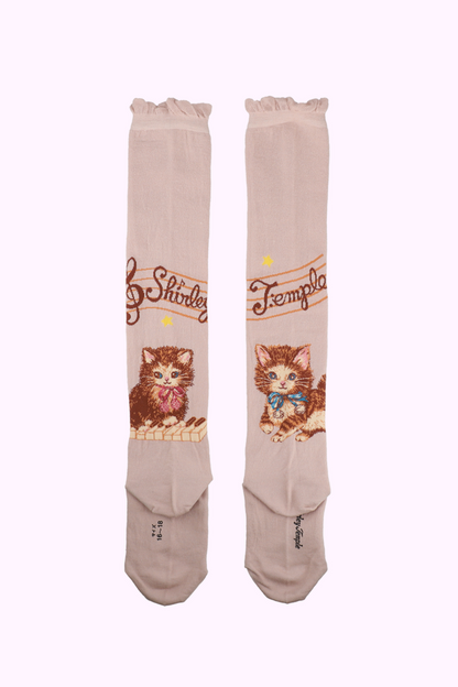 こねこ＆メロディーニーハイソックス（14～23cm）