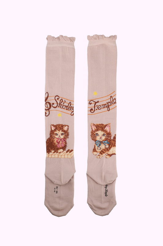 こねこ＆メロディーニーハイソックス（14～23cm）