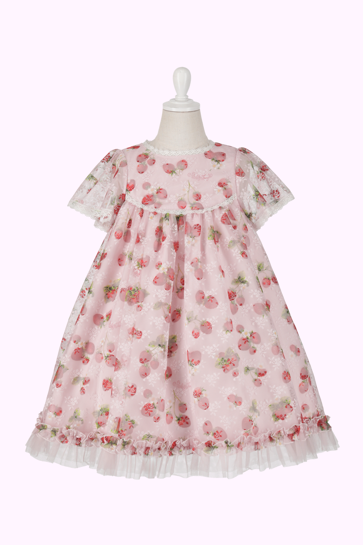 ストロベリーレースプリントドレス（Toddler）