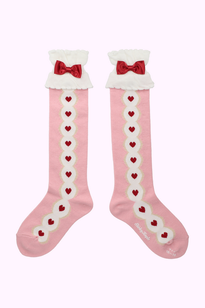 ハートスカラップハイソックス（11・13cm）