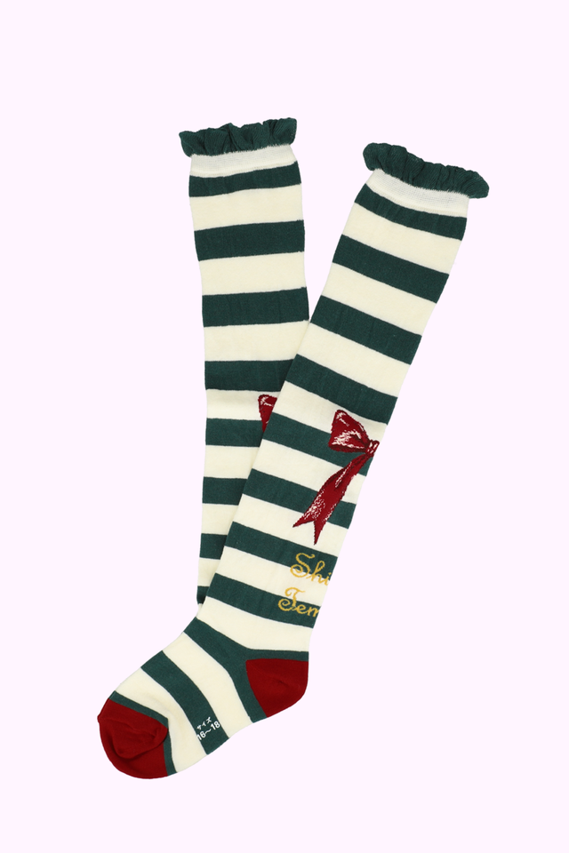 ホリデーボーダーニーハイソックス（14～23cm）