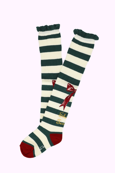 ホリデーボーダーニーハイソックス（14～23cm）