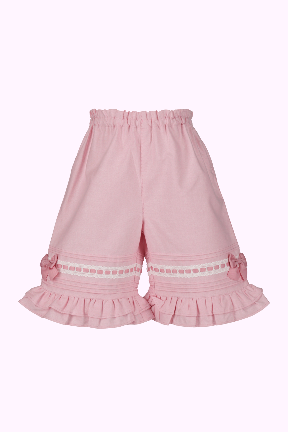 ピンタックはしごリボンショートパンツ（Toddler）