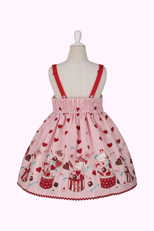 スイートハートプリントジャンパースカート（Toddler）