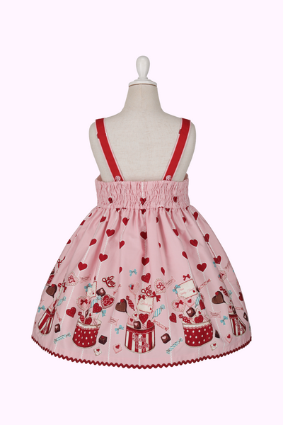 スイートハートプリントジャンパースカート（Toddler）