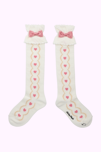 ハートスカラップハイソックス（11・13cm）