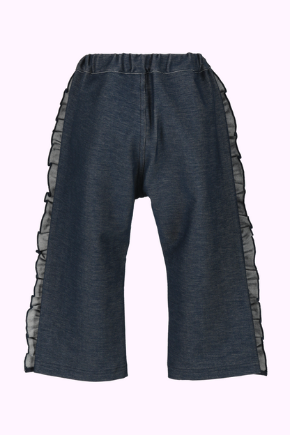 サイドフリルデニムニットパンツ（Toddler）