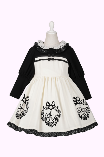 ハートリースプリントワンピース（Toddler）