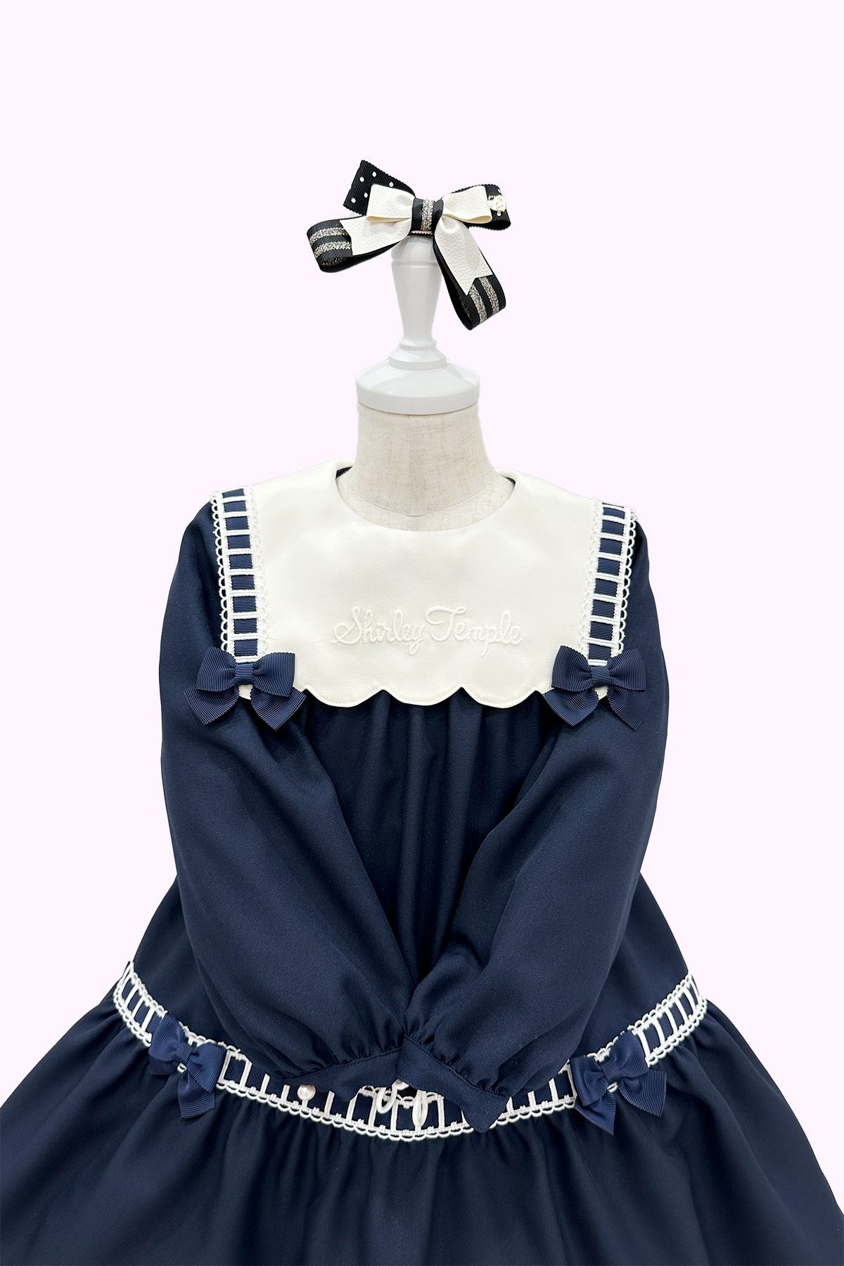 はしごリボンセーラーカラーワンピース(Toddler) – Shirley Temple はしごリボンセーラーカラーワンピース(Toddler) – Shirley Temple