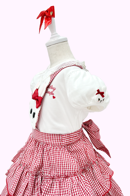 うさぎモチーフパフ袖Tシャツ（Toddler）