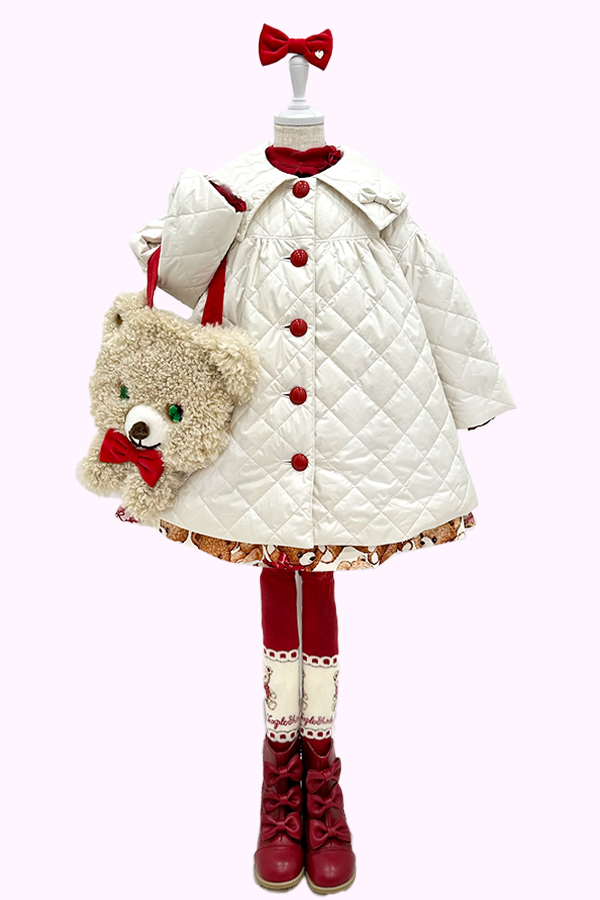 くま＆うさぎぬいぐるみプリントジャンパースカート(Toddler) – Shirley Temple Online Store