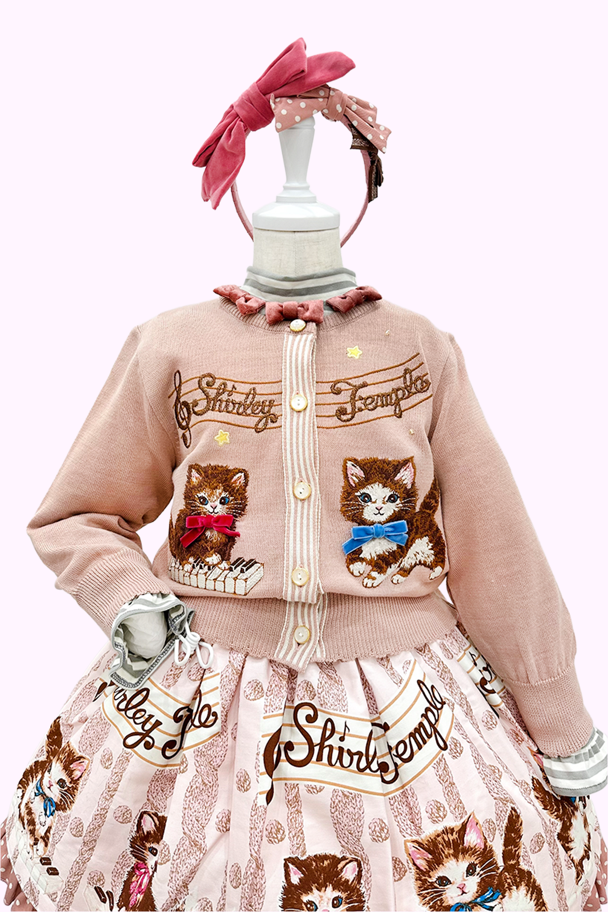 こねこ＆メロディーニットカーディガン（Toddler）