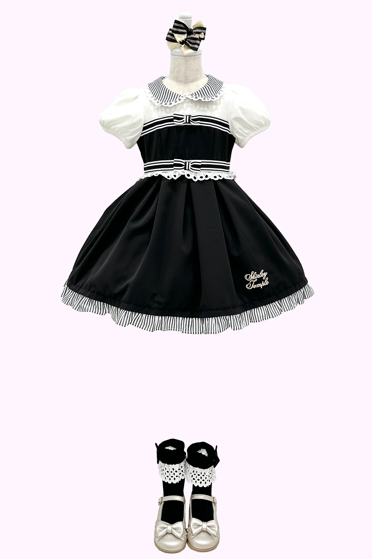 ストライプリボンアンサンブル（Toddler）