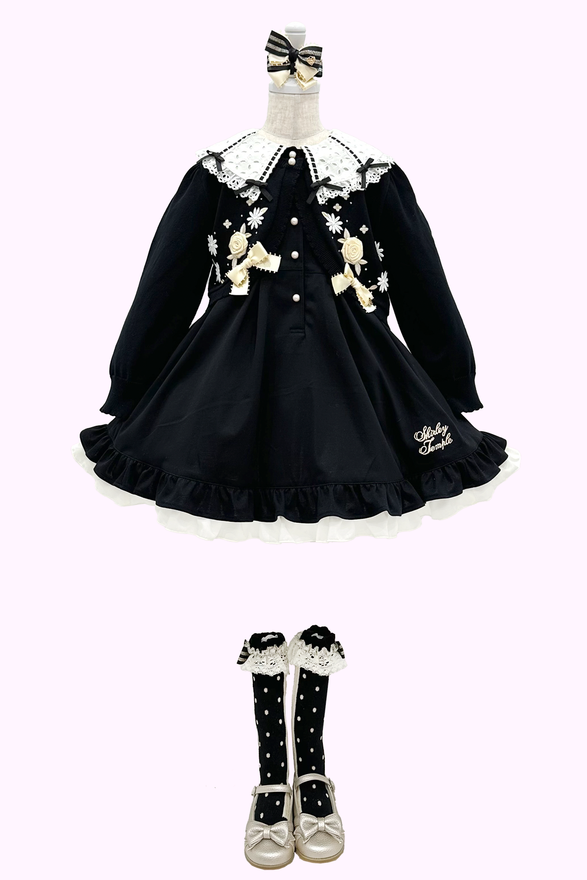 お花モチーフニットカーディガン（Toddler）