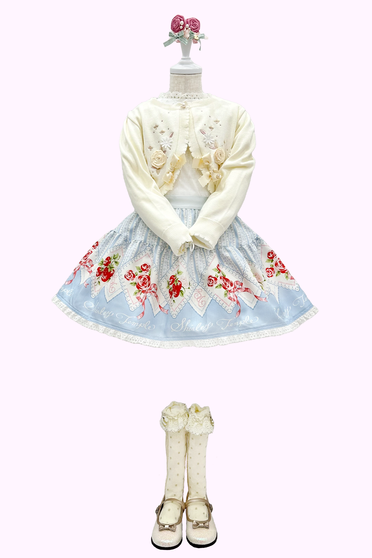 お花モチーフニットカーディガン（Toddler）