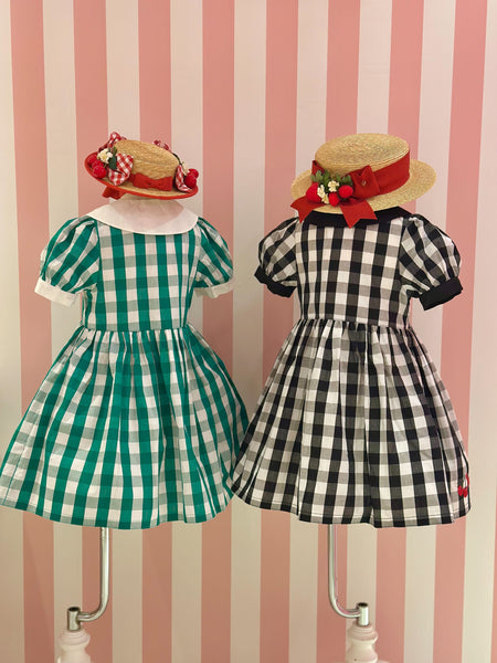 ブロックチェックチェリーワンピース（Sister）