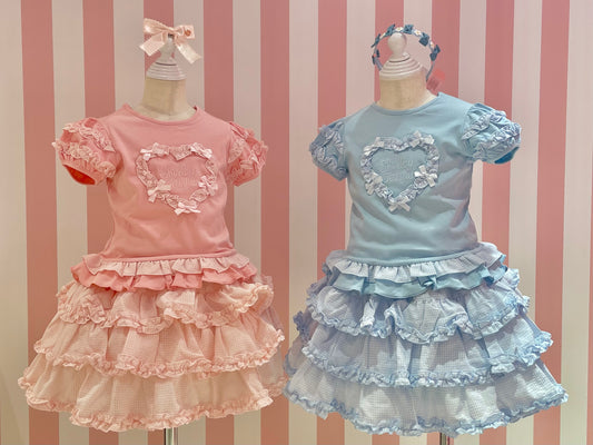 ハートロゴフリルパフTシャツ（Toddler）