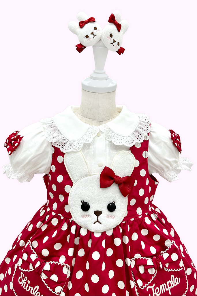 シャーリーテンプル うさぎ コーデュロイ ジャンパースカート シャーリーテンプル うさぎ コーデュロイ ジャンパースカート