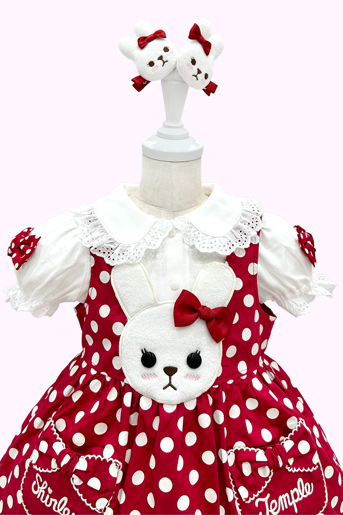 うさぎドットジャンパースカート(Toddler 100~120) – Shirley うさぎドットジャンパースカート(Toddler 100~120) – Shirley