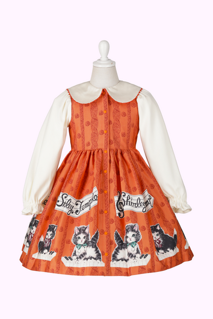 こねこ＆メロディープリントワンピース（Toddler）