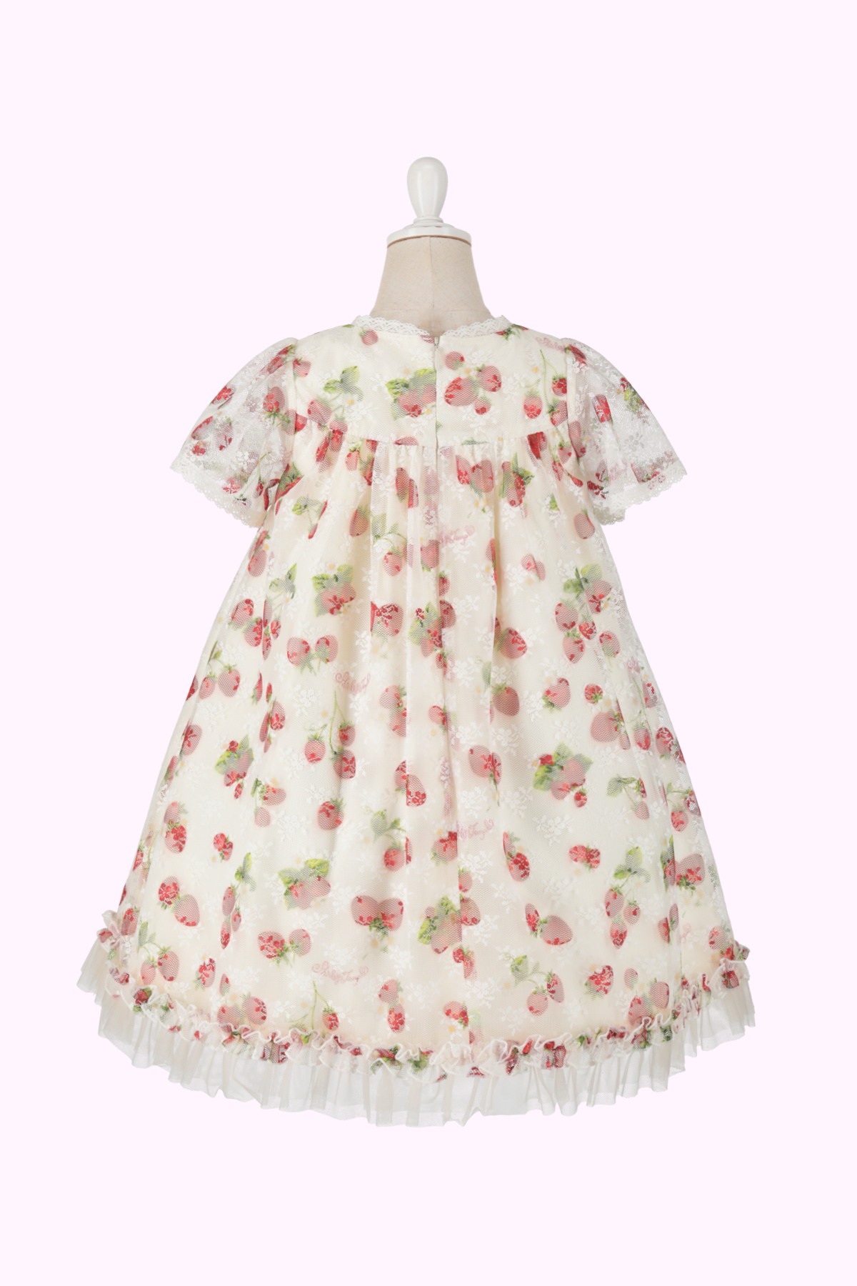 ストロベリーレースプリントドレス（Toddler）