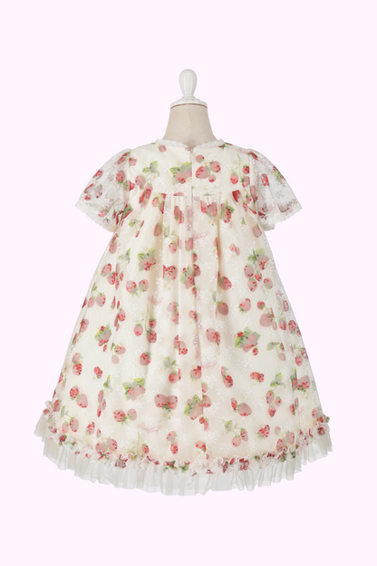 ストロベリーレースプリントドレス（Toddler）