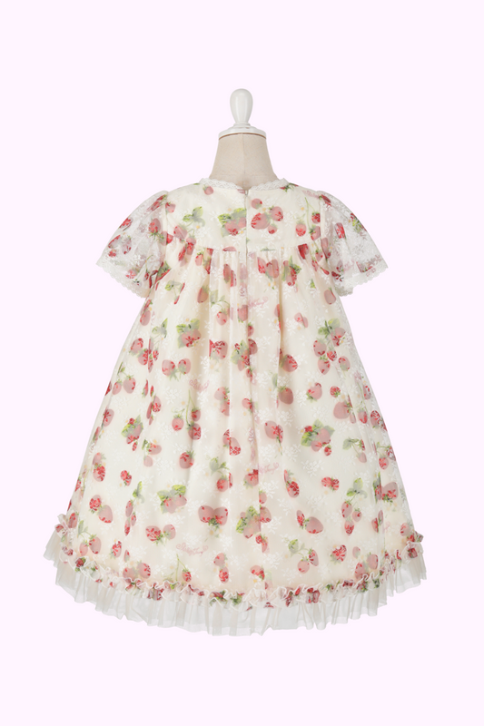 ストロベリーレースプリントドレス（Toddler）