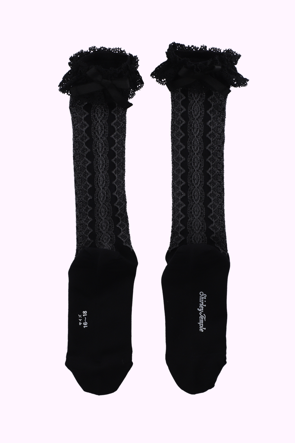 透かしレースハイソックス（17～23cm）