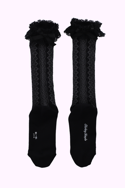 透かしレースハイソックス（17～23cm）