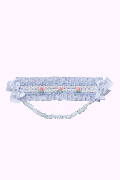 ローズ刺繍スモッキングヘアバンド（Baby）
