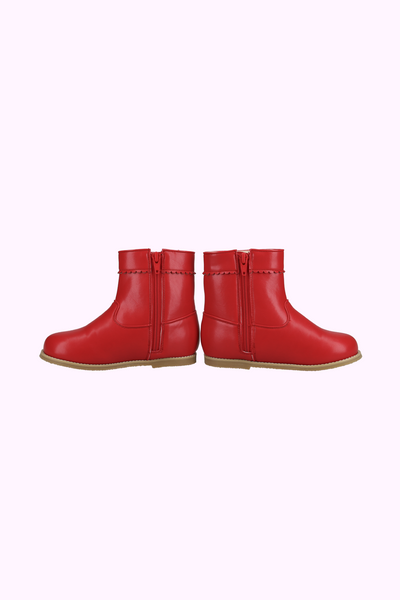 はしごリボン合皮ブーツ（22cm）