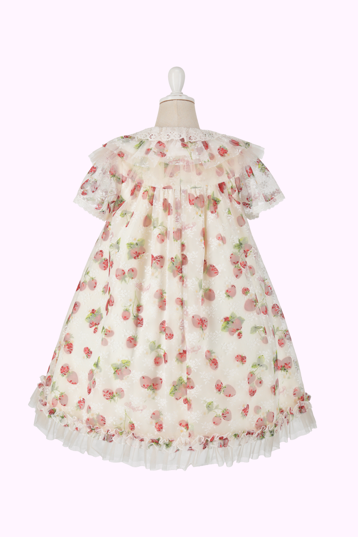 ストロベリーレースプリントドレス（Toddler）