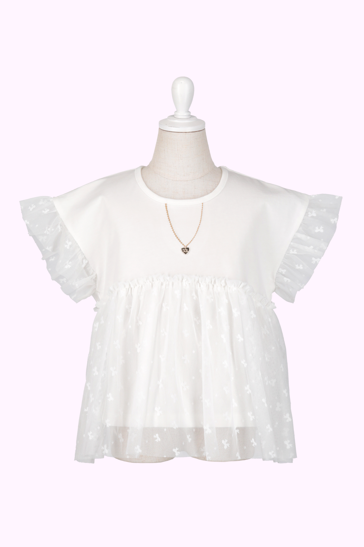 チュールレースドッキングTシャツ（Toddler）
