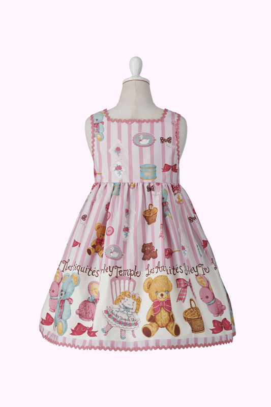 アンティークマーケットプリントジャンパースカート（Toddler）
