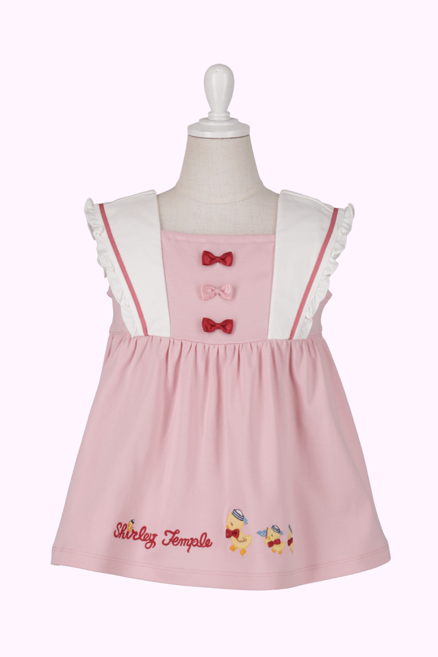 アヒルおさんぽアップリケセーラーTシャツ（Toddler）