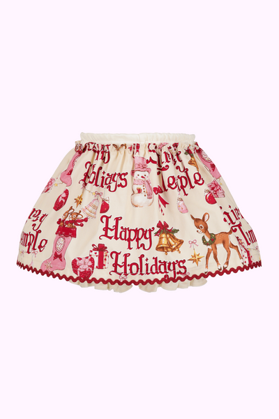 ハッピーホリデープリントパンツ付きスカート（Baby）