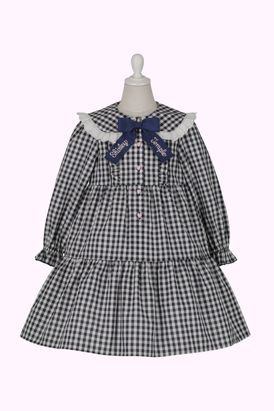 ギンガムハートボタンワンピース（Sister）